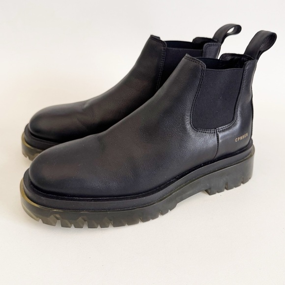 Copenhagen Studios Vitello Chelsea Boot Black Leather Clear Lug Minimalist US 9 - Picture 1 of 11
